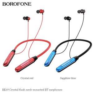 Crystal Flash Neck Hanging Wireless Bluetooth Headset