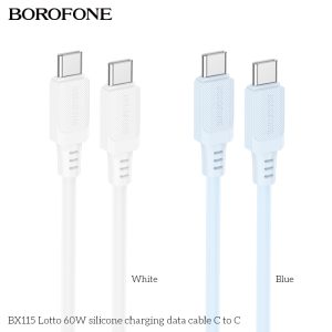 C to C Lotto 60W silicone charging data cable