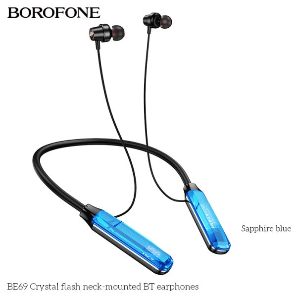 Crystal Flash Neck Hanging Wireless Bluetooth Headset - Image 3