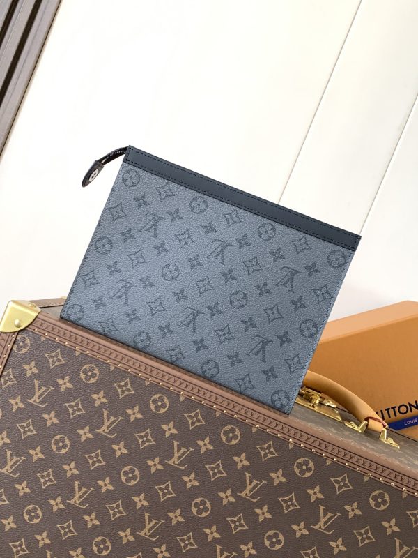 LV printed men's clutch bag - Image 4
