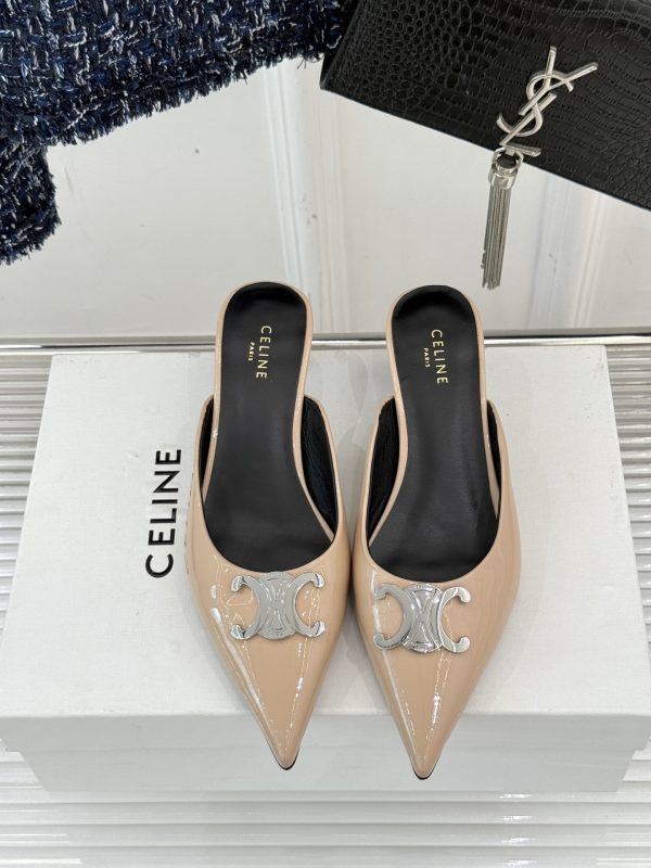 Celine's classic pointed cat and slippers