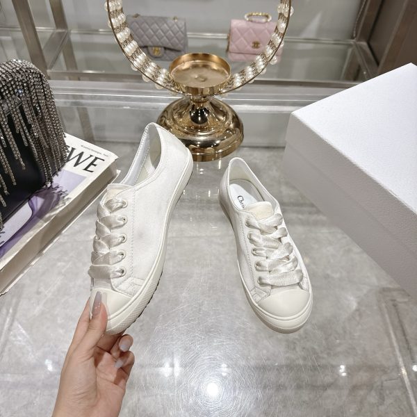 New Lucky Series Satin Small White Shoes - Image 2